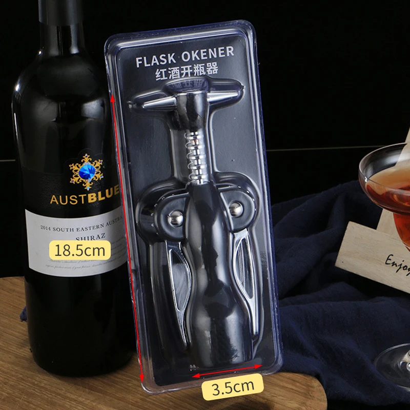 

Set Wine Bottle Opener Corkscrew Large Wrench Wine Bottle Opener Kitchen Gadgets Tools Sacacorchos Vino Bar Accessories DL60HJ