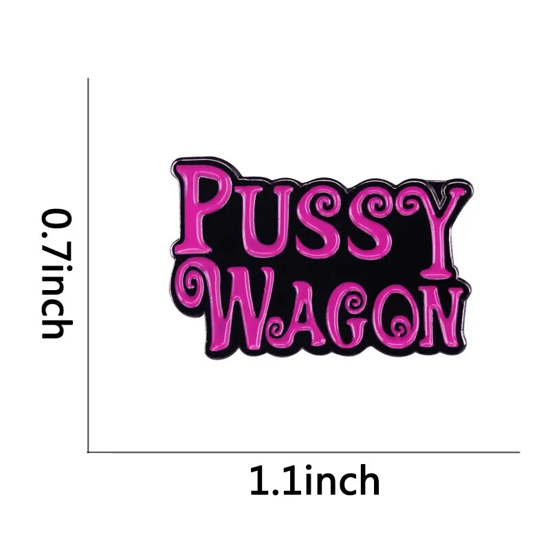 Невесты игрушка Pussy Wagon брошь на застежке эмаль металлические значки лацкан