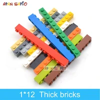 20pcs diy building blocks 1x12 dots thick figures bricks educational creative compatible with brands toys for children 6112