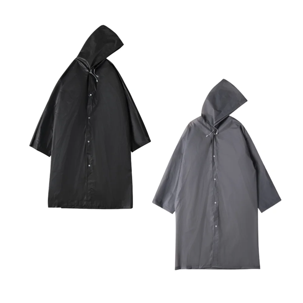 2 шт. многоразовые взрослых плащ Открытый пончо Портативный Водонепроницаемый
