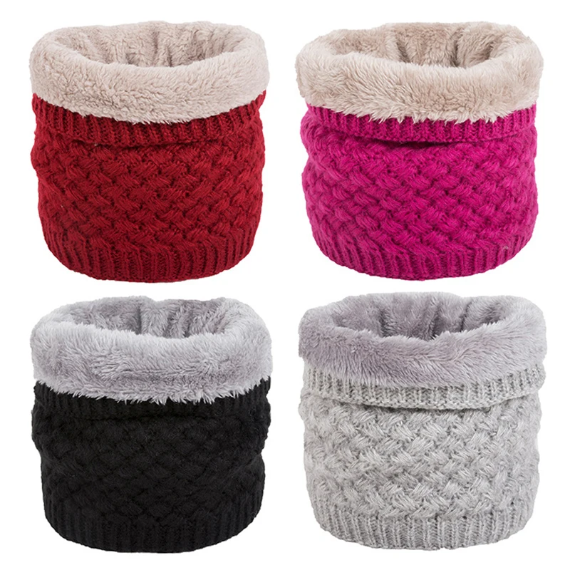 Зимние вязаные шарфы кольца унисекс 2019 эластичный шарф хомут для шеи Осенний