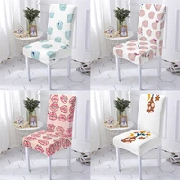 lips style chair cover dining room office chair red lips printing dining chairs cover home anti dirty seat chair case stuhlbezug