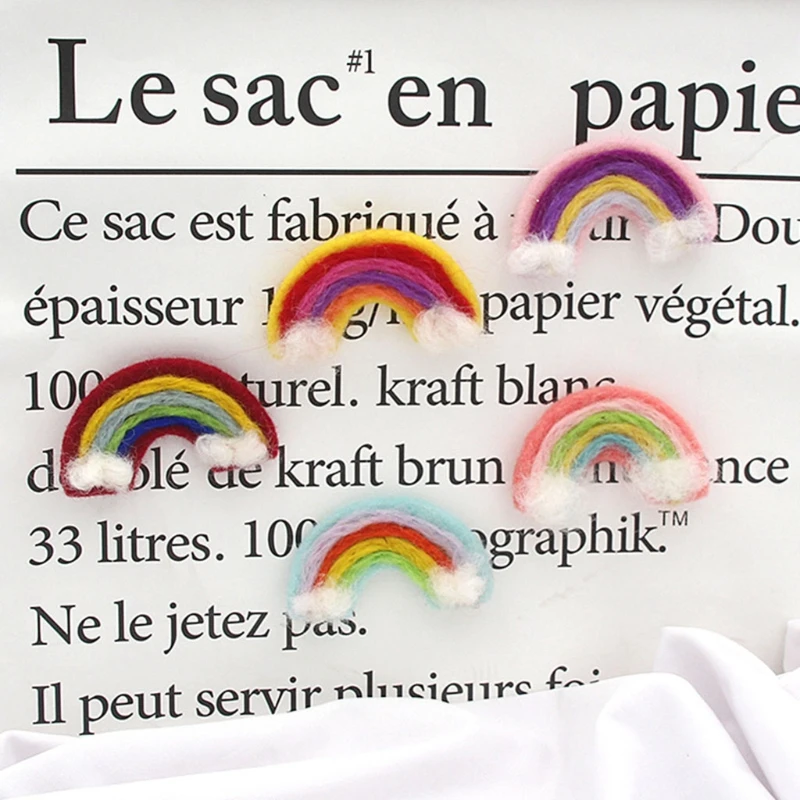 

5 Pcs DIY Handmade Baby Felt Rainbow Home Party Decorations Photography Props