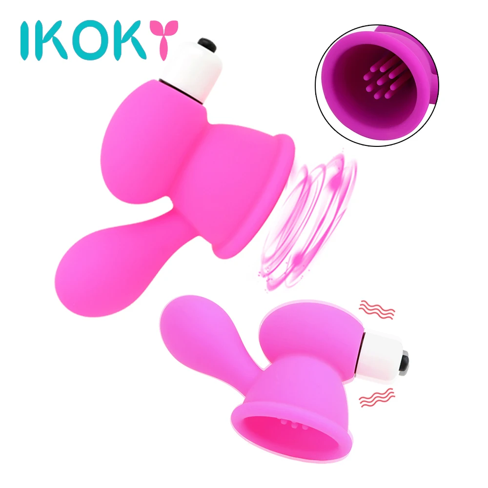 IKOKY соска присоски Вибратор клитор массажер Вибрирующая стимуляция сосков
