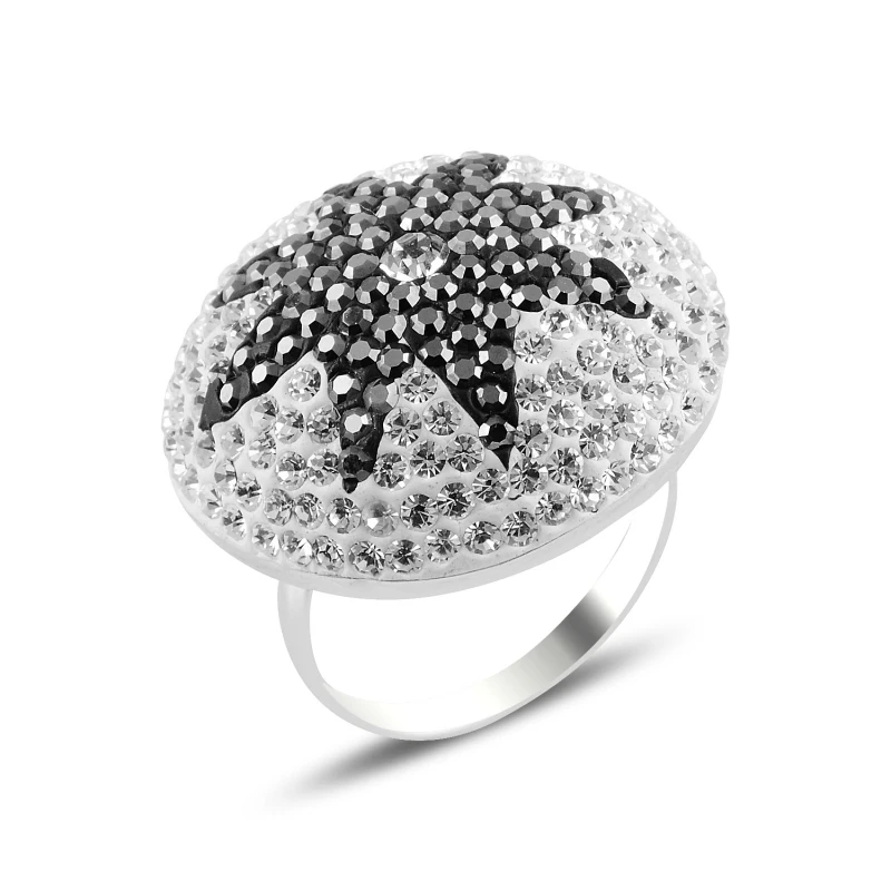 

Серебряное циркониевое кольцо Silverlina