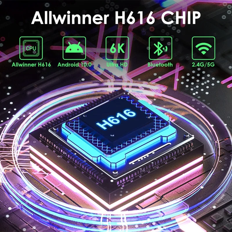 ТВ-приставка на Android 6K H.265 медиаплеер 3D видео 2 4 ГГц 5 Wi-Fi Bluetooth Смарт телевизионная