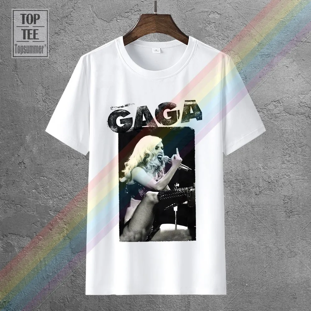 

Lady Gaga T-Shirt Gothic Emo T-Shirts Punk Rock Fashion Top Horror Tshirt Hippie Goth Tee Shirt