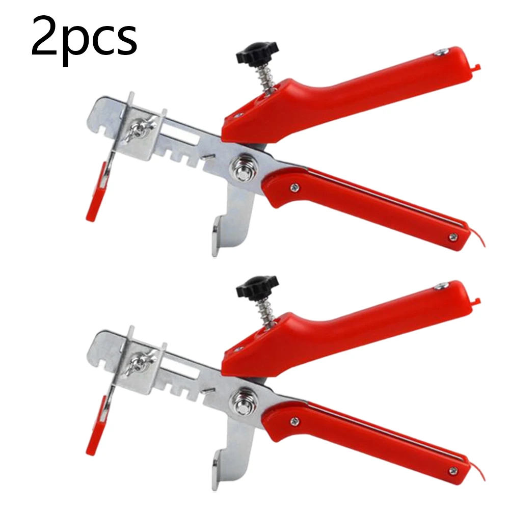 

2PCS Tiling Installation Tools Clips Wedges Tile Locator Leveling System Floor Pliers Six-Speed Mode Adjustable Hand Tool Pliers