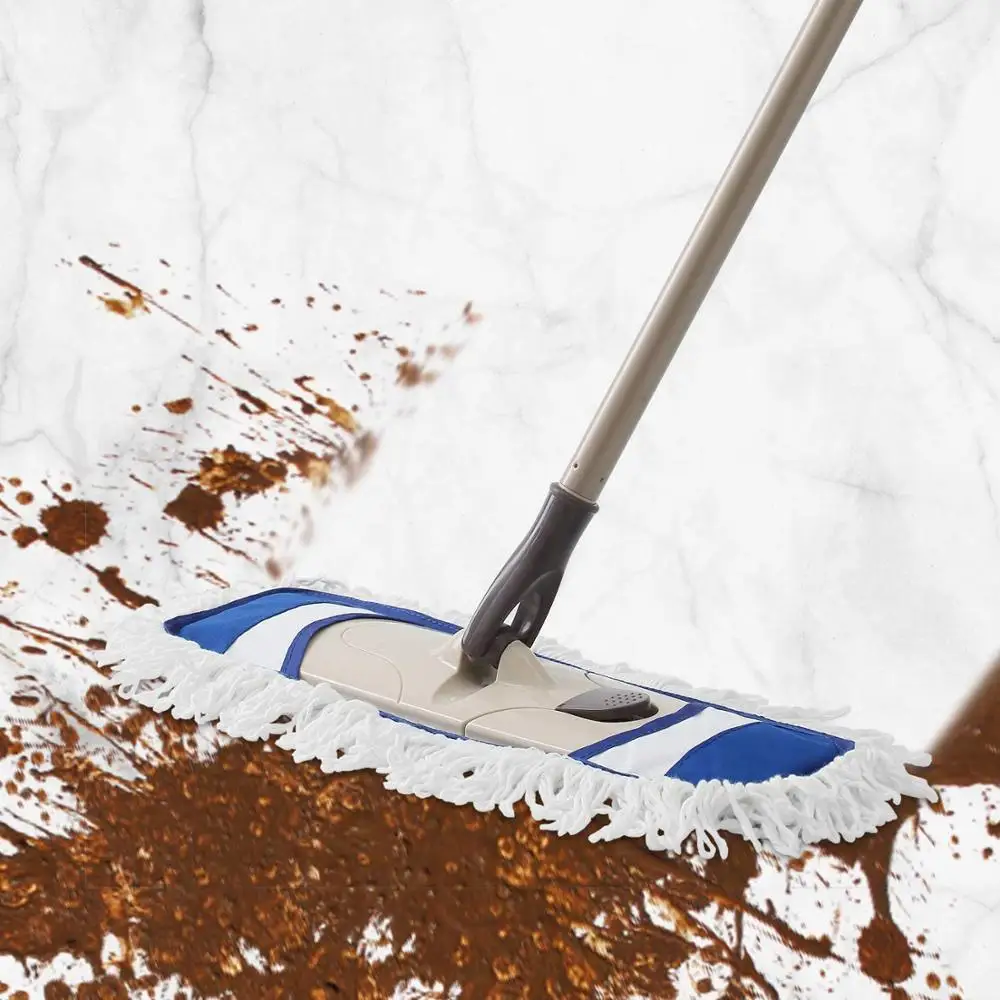 

Eyliden Flat Mop Microfiber Mops for Floor Cleaning with Extendable Adjustable Handle and 2 Washable Mops Pads for Floor Clean