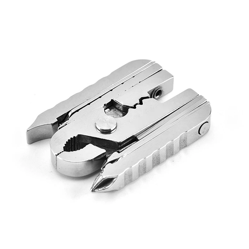 Одна рука инструмент отвертка Мини Портативный из нержавеющей мульти складной