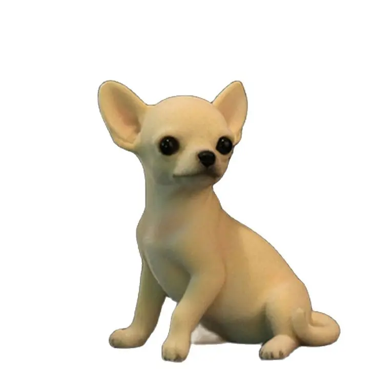 

Mr.Z Resin PVC Miniature Animal Model Chihuahua Cute Puppy Dog Model Toy fit for Action Figure Toys Accessories