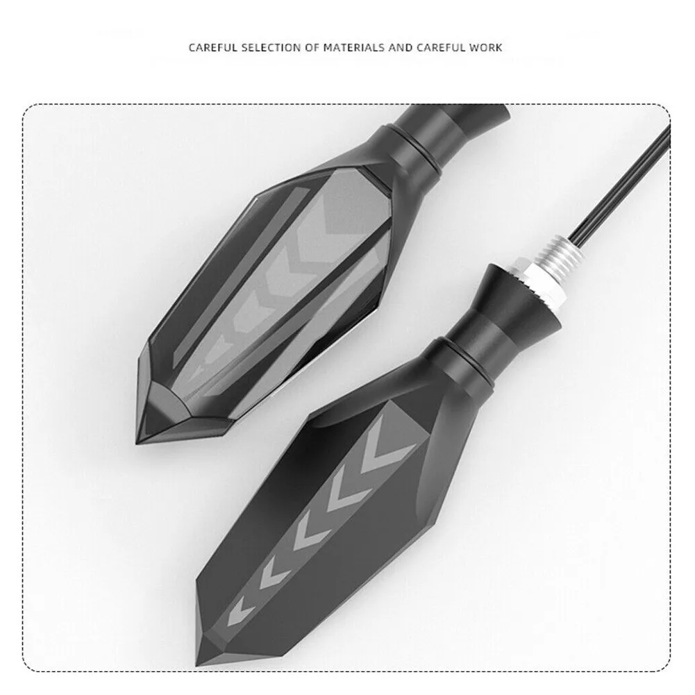 

2pcs LED Motorcycle Turn Signal Light Flowing Blinker Flashing Lights Indicator Tools High Quality Turn Signal Lights
