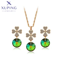 xuping jewelry fashionable new arrival lovely crystals sets for women party girl gift 810679803