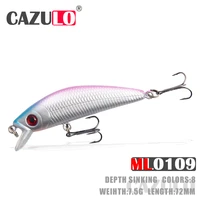 minnow fishing accessories lures isca artificial weights 7 5g 72mm baits sinking de pesca wobblers trolling for pike fish leurre