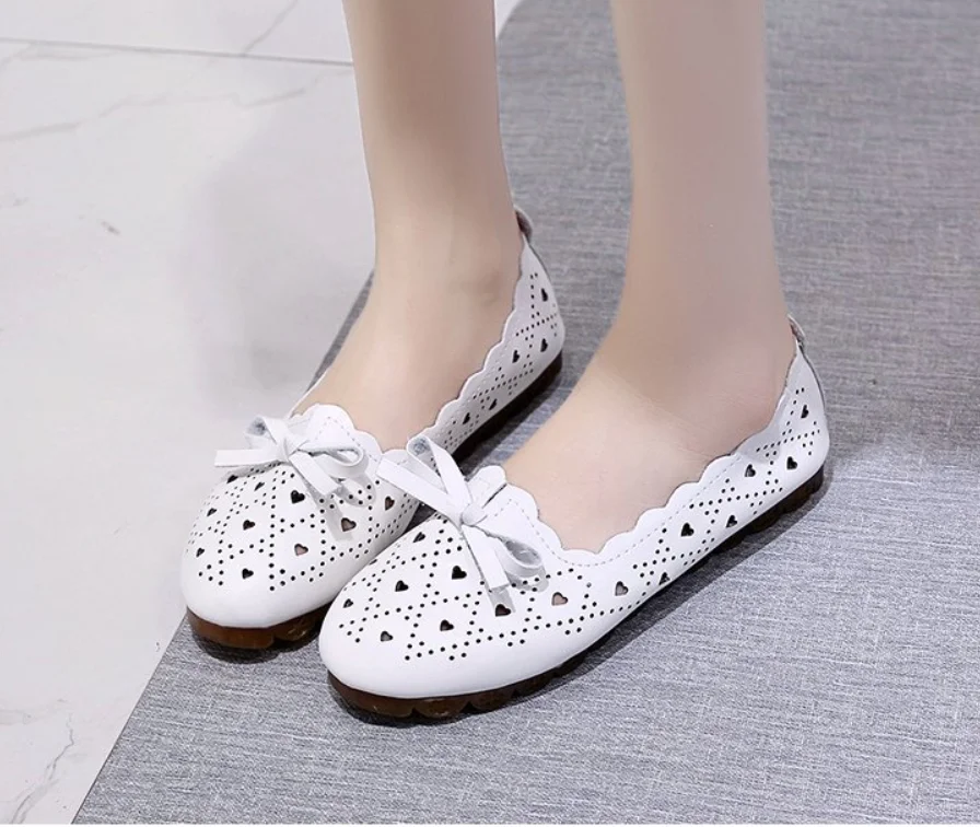 

Lightweight Women Flats Soft Moccasins Women Genuine Leather Shoes Flat Shoes Woman Loafers Casual Shoe
