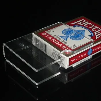 Прозрачные ПВХ зажимы для карт/держатель карт (3 мм T) волшебные трюки сценический