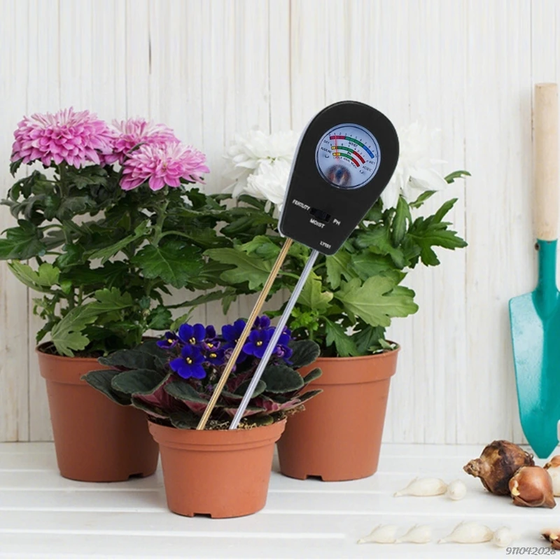 

Gardening Tool Kits for Plants Care Soil PH Meter Three-in-one Soil Moisture/Fertility/PH Tester Promote Plants Growth Wholesale