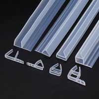 2 meters widened fhu shape silicone rubber shower room door window glass seal strip weatherstrip for 681012 mm glass
