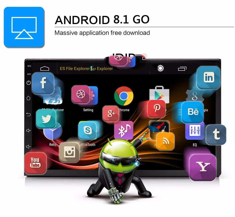 9 'ƈ din Android 8 1 автомобильный dvd плеер для современного Solaris accent Verna 2011 2016 радио
