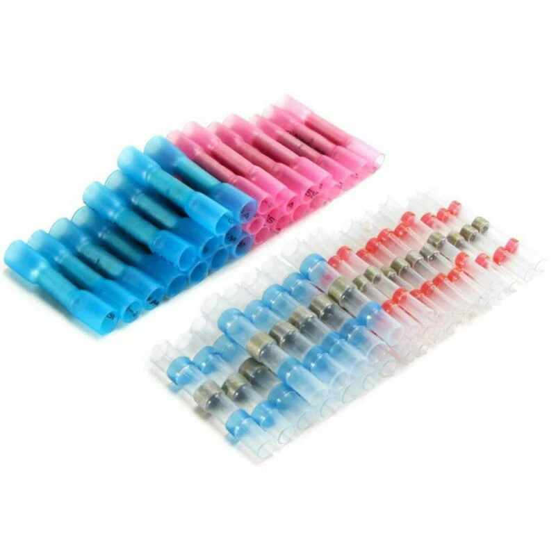 Стыковые Термоусадочные соединители 60 шт. ОБЖИМНАЯ проволока для пайки морской