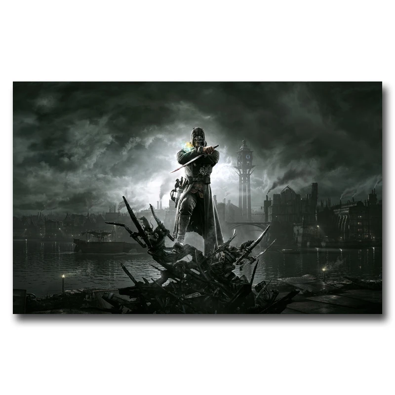 Dishonored видео игра плакаты и принты Искусство гостиная шелковая настенная