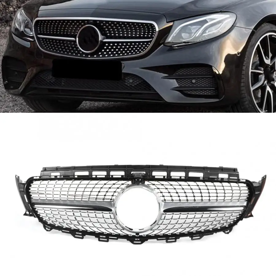 Передняя решетка для гриля в алмазном стиле сменная часть подходит Mercedes Benz W213 2016 +