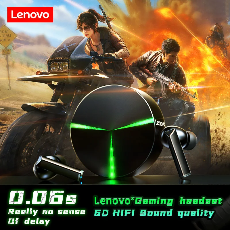 

New products in stock Lenovo GM1 Wireless Headset Bluetooth V5.0 Game True Esports Eat Chicken Extra Long Life Touch Contro