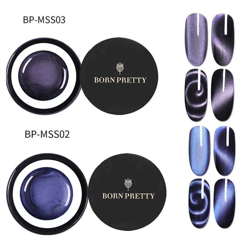 BORN PRETTY 5D Гель-лак для ногтей с эффектом «кошачий глаз» 5 мл Магнитный замачивающий УФ гель-Лаки звездное небо нефритовый эффект лак черная основа - Цвет: Set 17