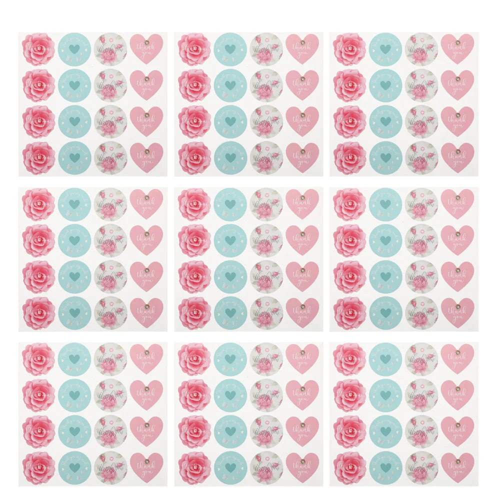 

1 Roll DIY Sealing Tag Thank You Label Sealing Sticker Gift Package Decal
