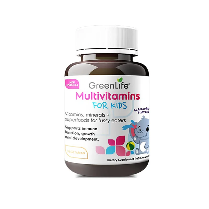 Greenlife children's multi-vitamin 60 capsules/bottle free shipping
