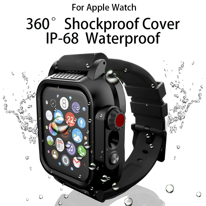 Ремешок Камуфляжный для Apple Watch Series 5 4 40/44 мм резиновый водонепроницаемый браслет 3