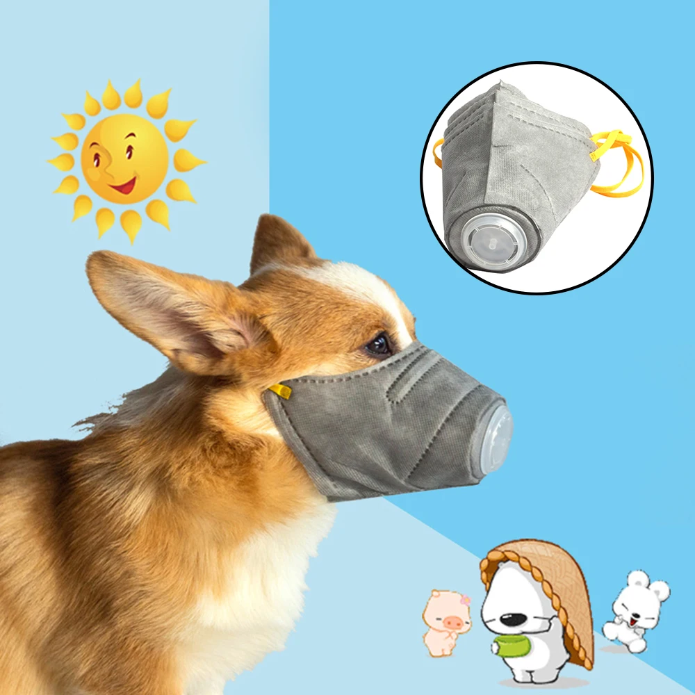 3 шт. регулируемый ремень собак защитный Намордник-маска Корректируемый дышащий