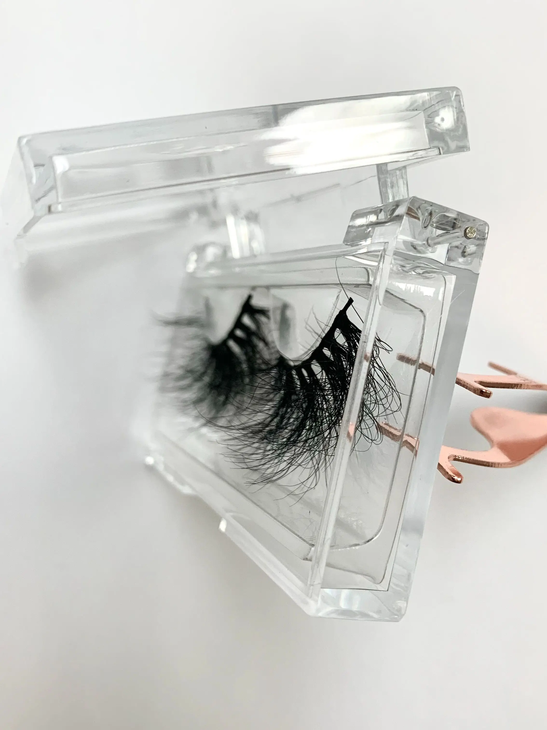 Упаковочная коробка для ресниц в США упаковка с логотипом под заказ полоски из