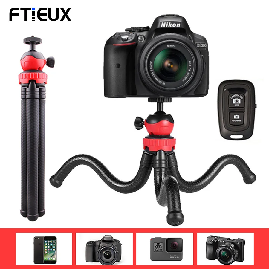 

Portable Flexible Octopus Tripod For IPhone xiaomi Huawei Samsung Smartphone Tripods for DSLR Camera Gopro Tripod Phone Stand