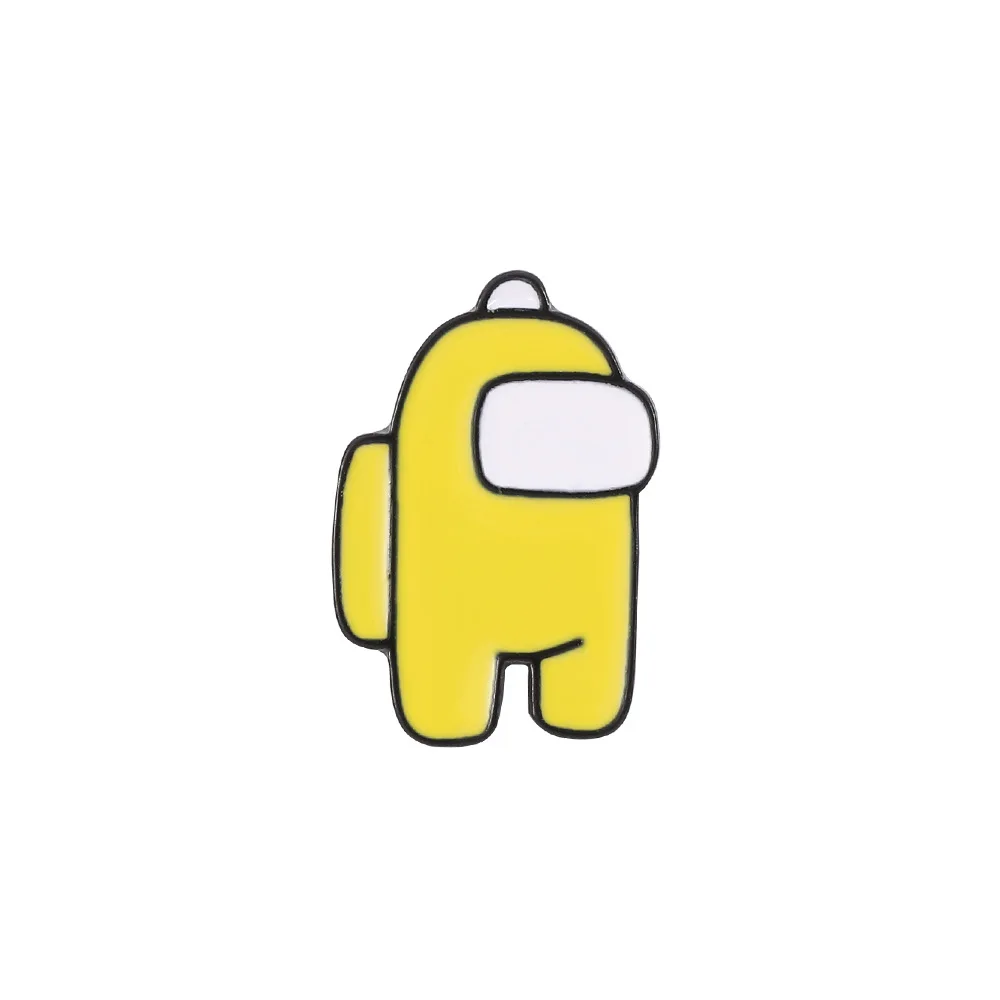 Популярная игра среди нас металлический значок астронавт кукла эмалированная