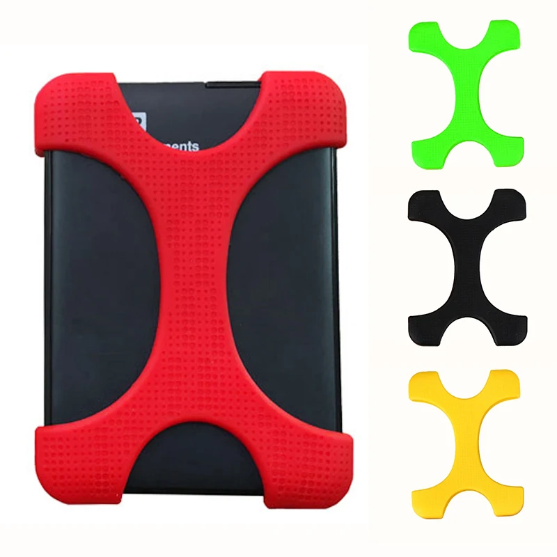 

WD Western Digital 2.5 Inch Shockproof Hard Disk Box Silicone Protective Cover My Passport Special Protective Case X Type Drop