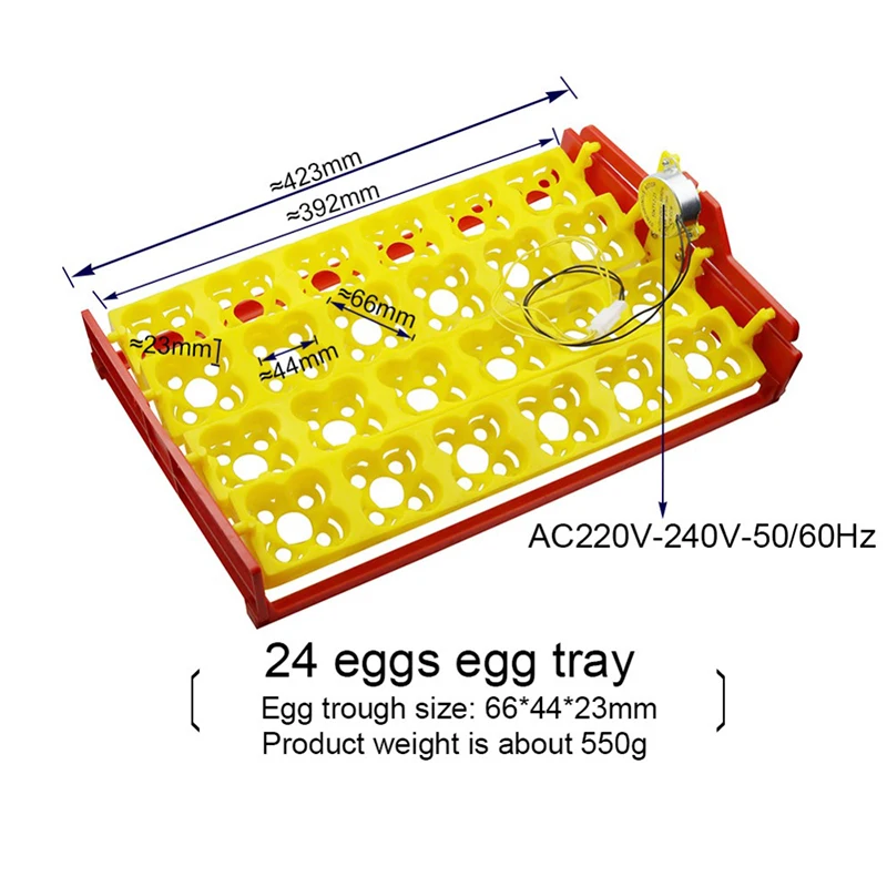 24 Eggs 1 комплект инкубатор автоматически яйца 56/48/36/24 лоток для яиц инкубатор Птицы птица яйцо инкубационное оборудование - Цвет: 24 Eggs