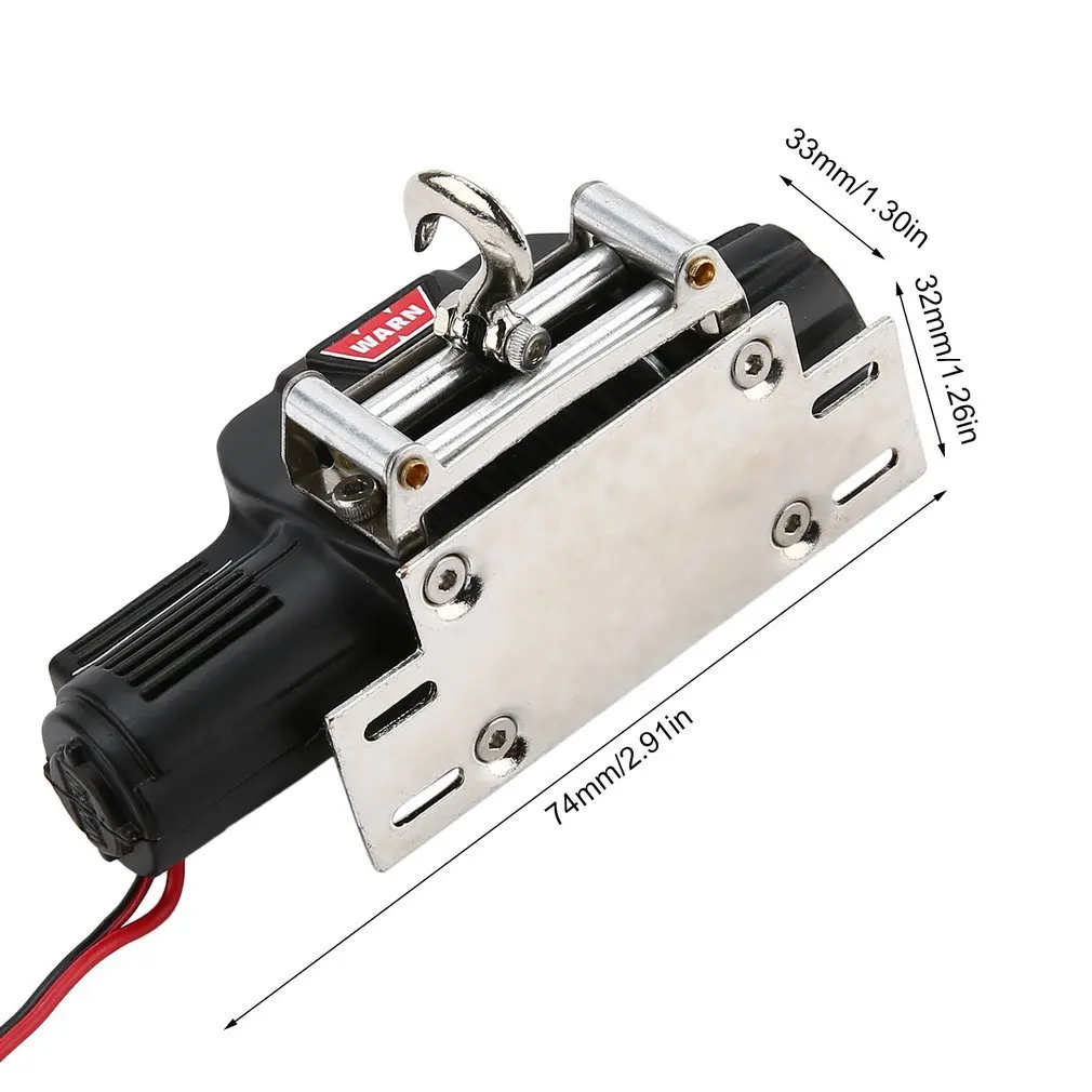 

1/10 Simulation RC Climbing Car Radio Control Full Metal Winch for 1/10 TRX-4 Axial SCX10 RC4WD D90 D10 Car Truck