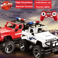 new high simulation ambulance truck toy model with sound light effect fire rescue vehicle off load climbing truck toy kid play