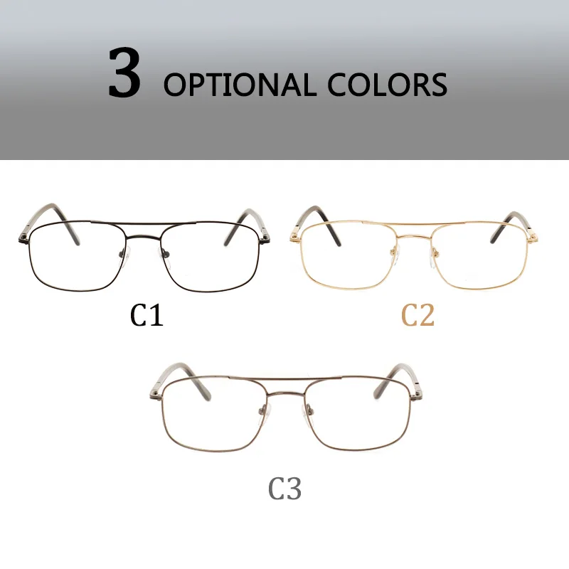 Металлические овальные золотые женские очки с двойным мостом для близорукости