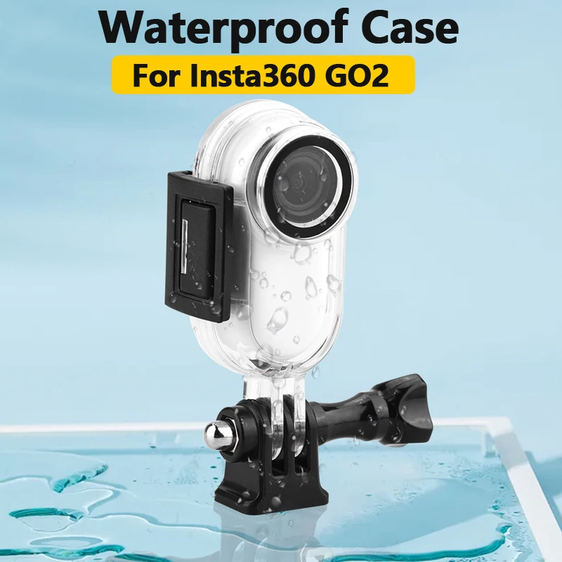 

Водонепроницаемый чехол для Insta360 GO 2, защитный чехол, адаптер крепления для дайвинга, плавания, серфинга, аксессуары для экшн-камеры