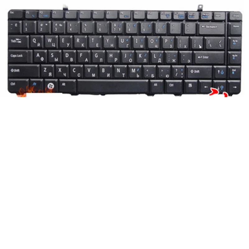Russian Keyboard for Dell A840 a860 vostro 1014 1015 1088 PP37L R811H 0R811H R818H 0R818H PP38L RU Black laptop keyboard | Компьютеры и