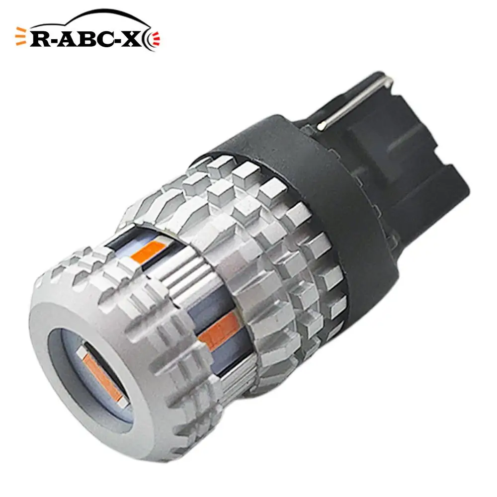 

1 шт. 7440 автомобильный светильник с поворотным сигналом Светодиодная лампа авто задний фонарь Canbus Тормозная лампа 10-30 в неполярная сигнальн...