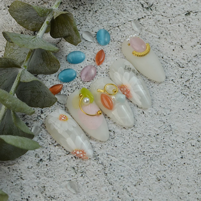 60 шт. разноцветные блестящие кристаллы для ногтей | Красота и здоровье