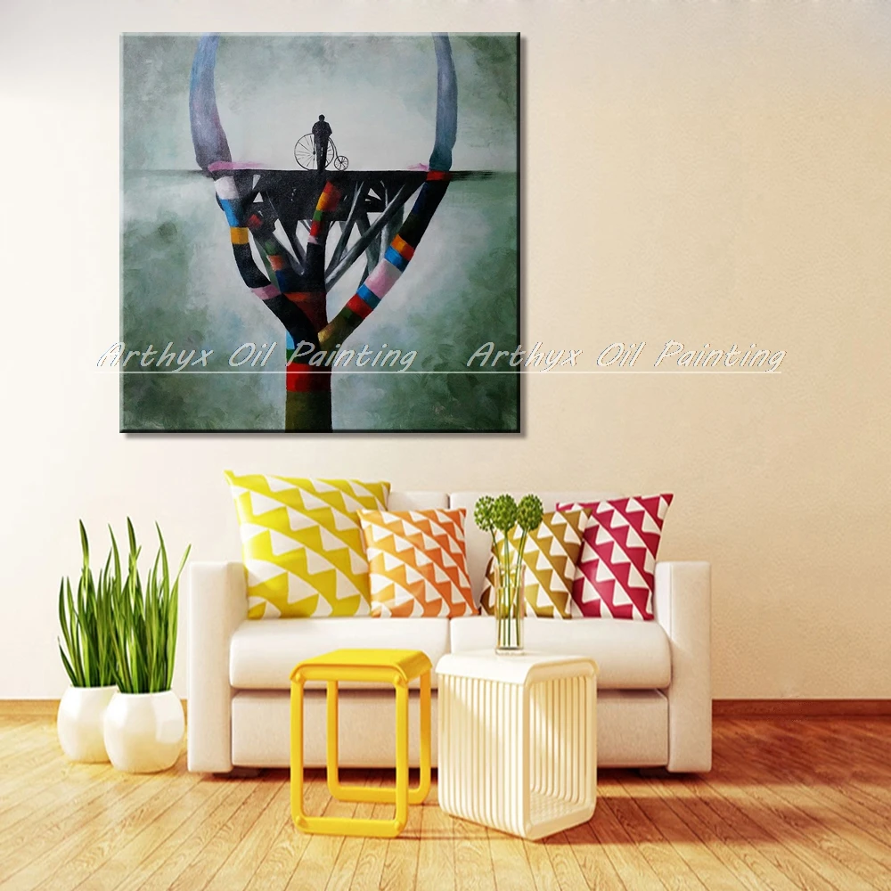 Arthyx ручная роспись Абстрактная масляная живопись на холсте Современные постеры