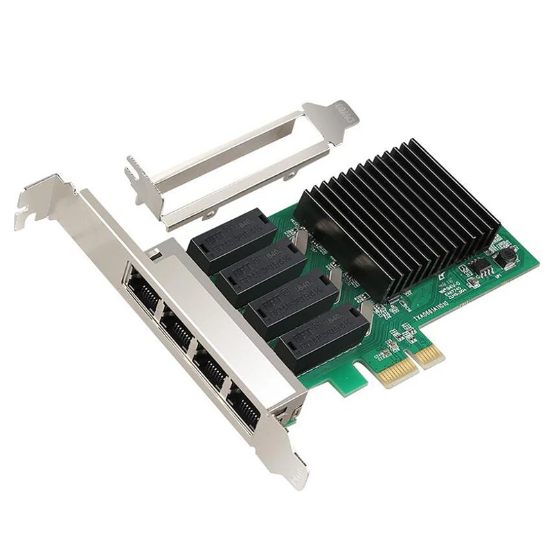 RTL8111H-T4 4-Порты и разъёмы PCI-E X1 Gigabit Ethernet сетевой карты 10/100/1000 Мбит адаптер