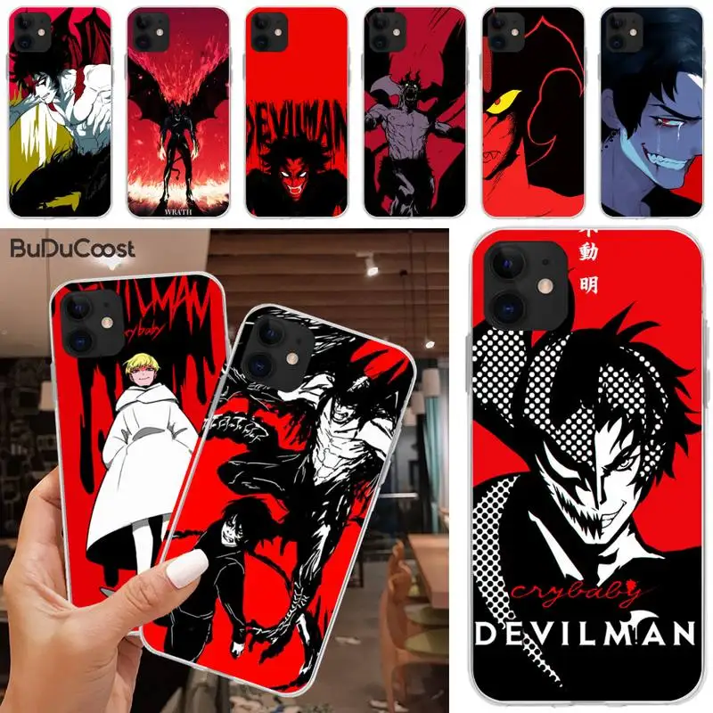 

Slok Devilman Crybaby Cartoon Anime Phone Case For iphone 12 pro max 11 pro XS MAX 8 7 6 6S Plus X 5S SE 2020 XR case