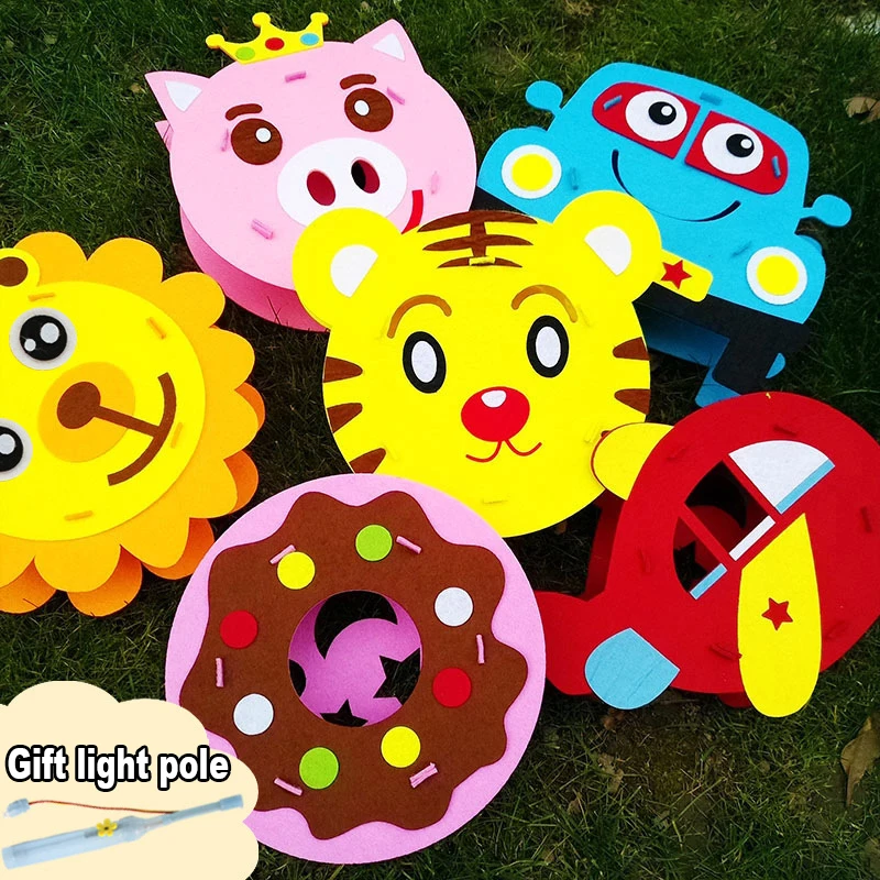 Детский сад много художественных поделок diy игрушки головоломки фонарики