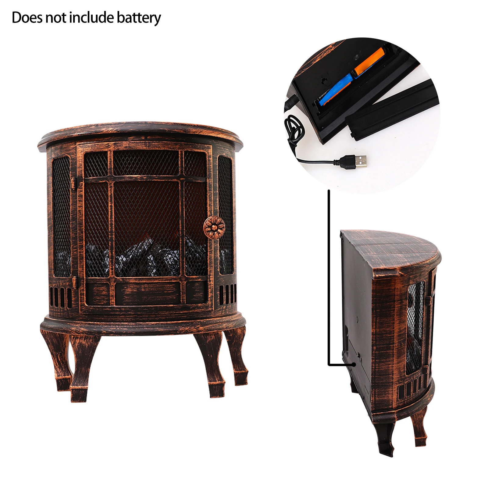 Holiday Simulation Christmas Decor Log Burner Living Room Fireplace Light Party Romantic Home Portable LED Flame Free Standing | Лампы и