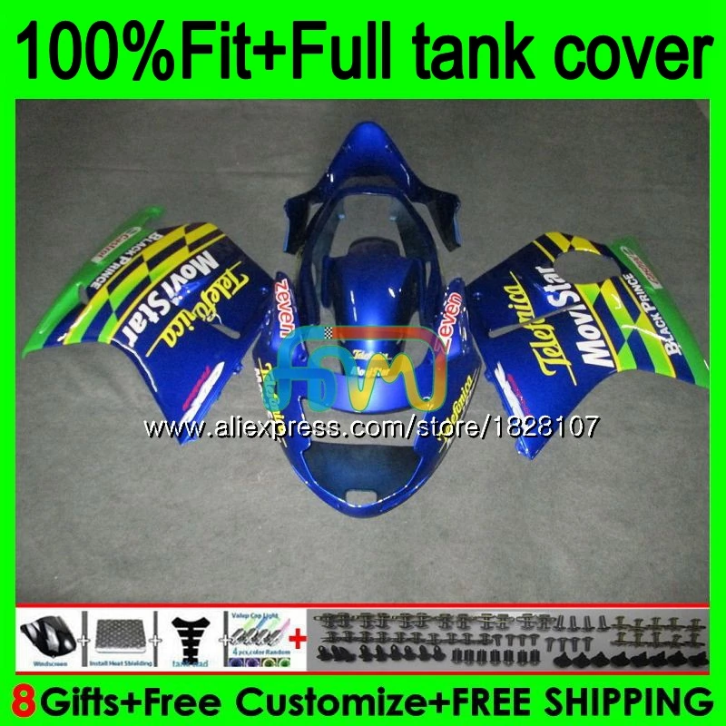 

Injection For HONDA CBR1100XX Blackbird CBR1100 XX 96 97 98 99 00 01 138BS.21 CBR Green Blue 1100XX 02 03 04 05 06 07 Fairing